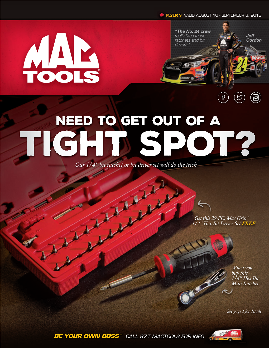 NEED to GET out of a TIGHT SPOT? Our 1/4” Bit Ratchet Or Bit Driver Set Will Do the Trick