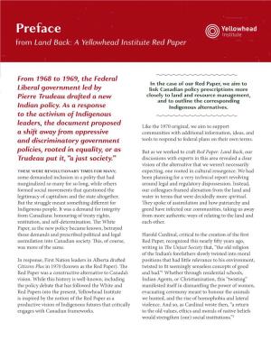 Preface from Land Back: a Yellowhead Institute Red Paper