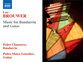 Leo BROUWER Music for Bandurria and Guitar