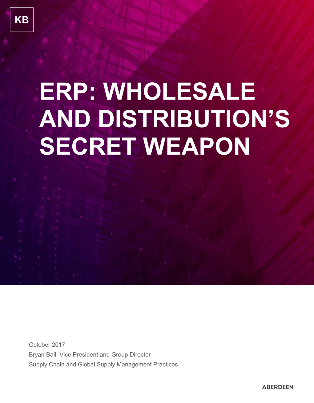 ERP: Wholesale and Distribution's Secret Weapon