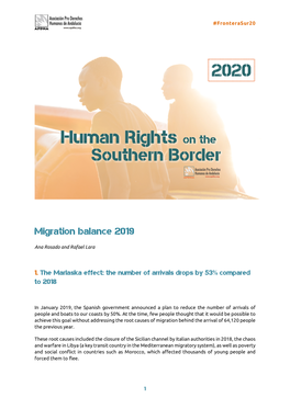 Migration Balance 2019
