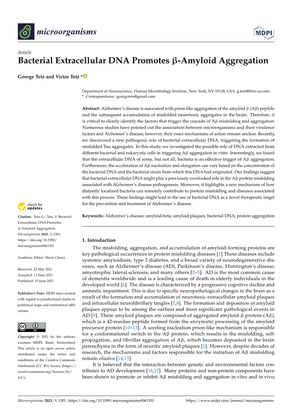 Amyloid Aggregation