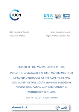 Sustainable Fisheries Project Marine Survey in Tyre, Lebanon
