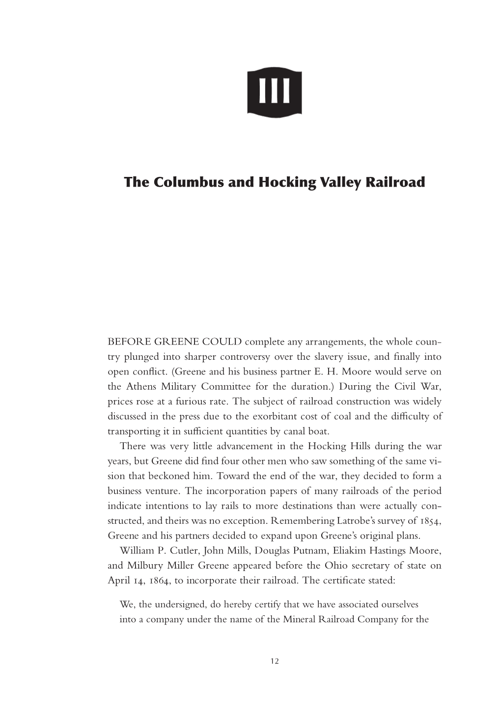 The Columbus and Hocking Valley Railroad