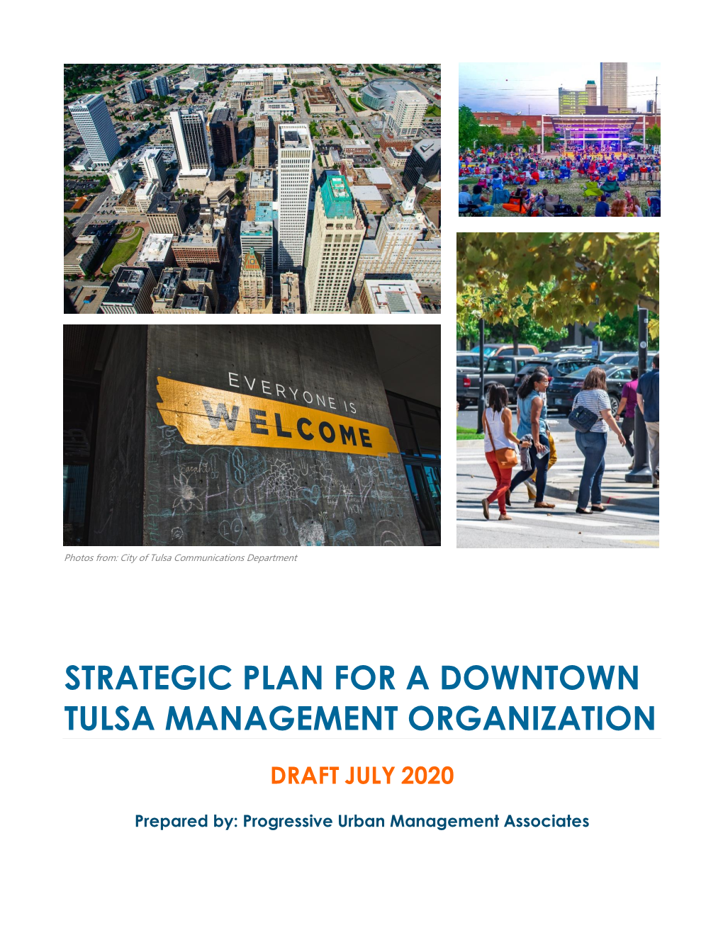 Strategic Plan for a Downtown Tulsa Management Organization