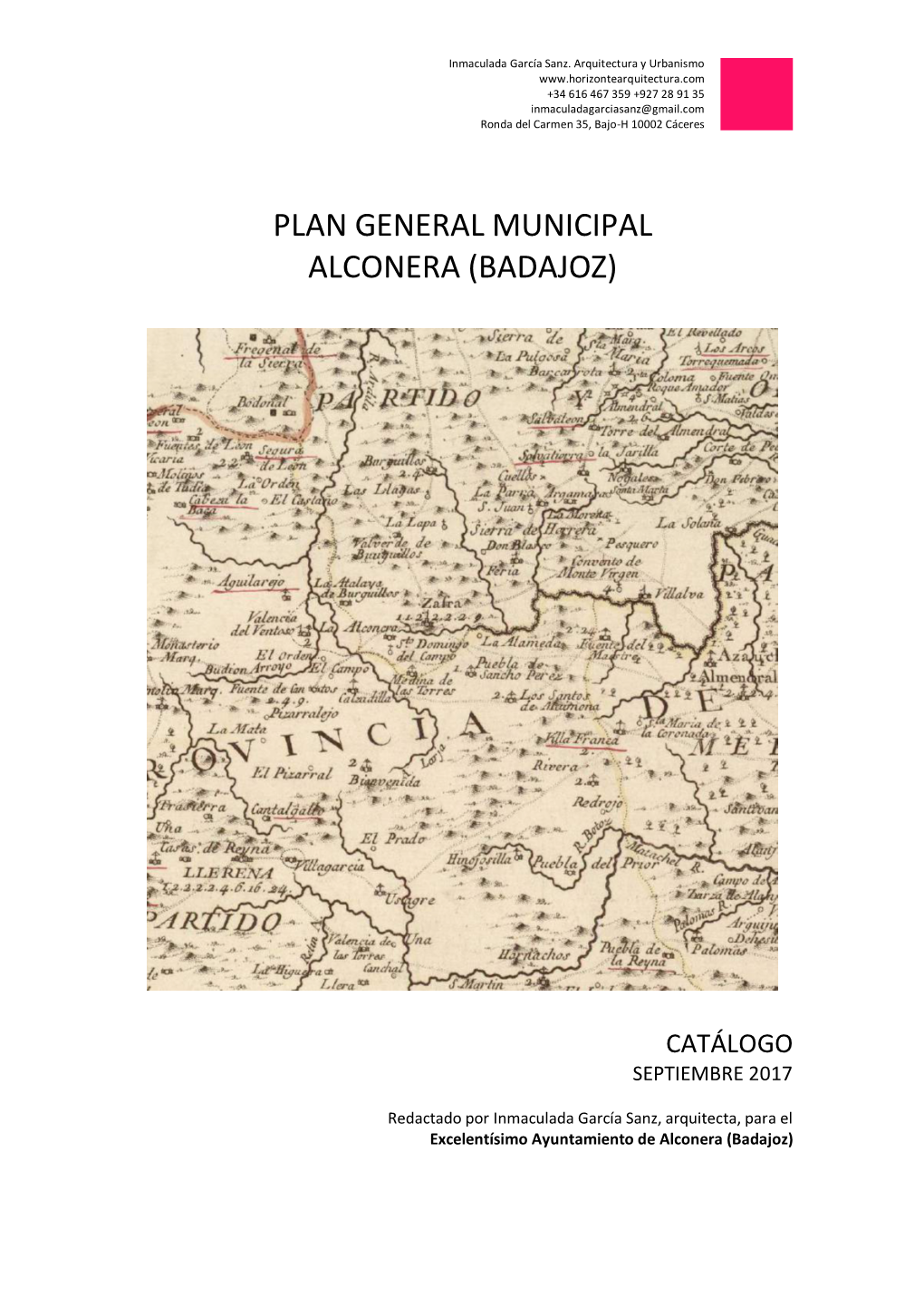 Plan General Municipal Alconera (Badajoz)