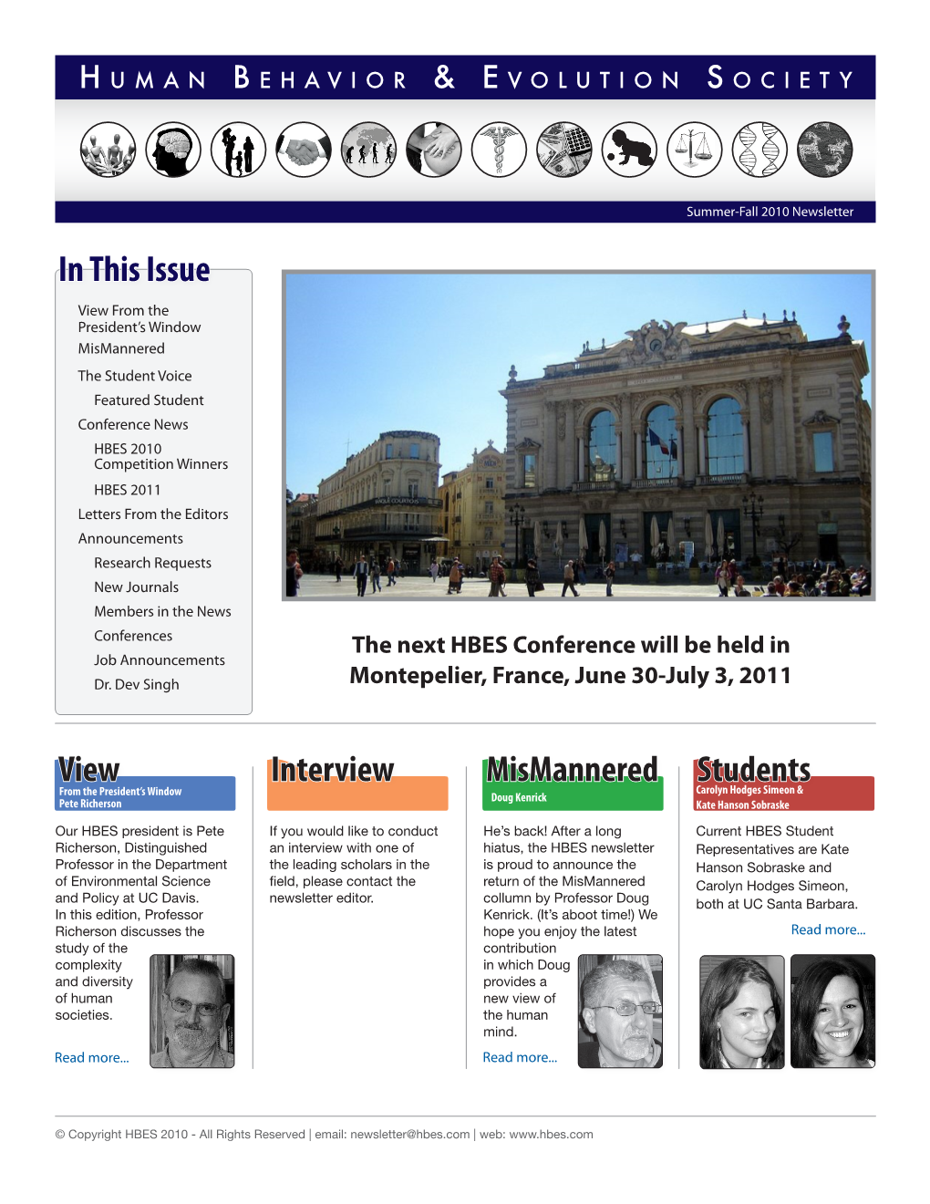 HBES Newsletter Summer 2010