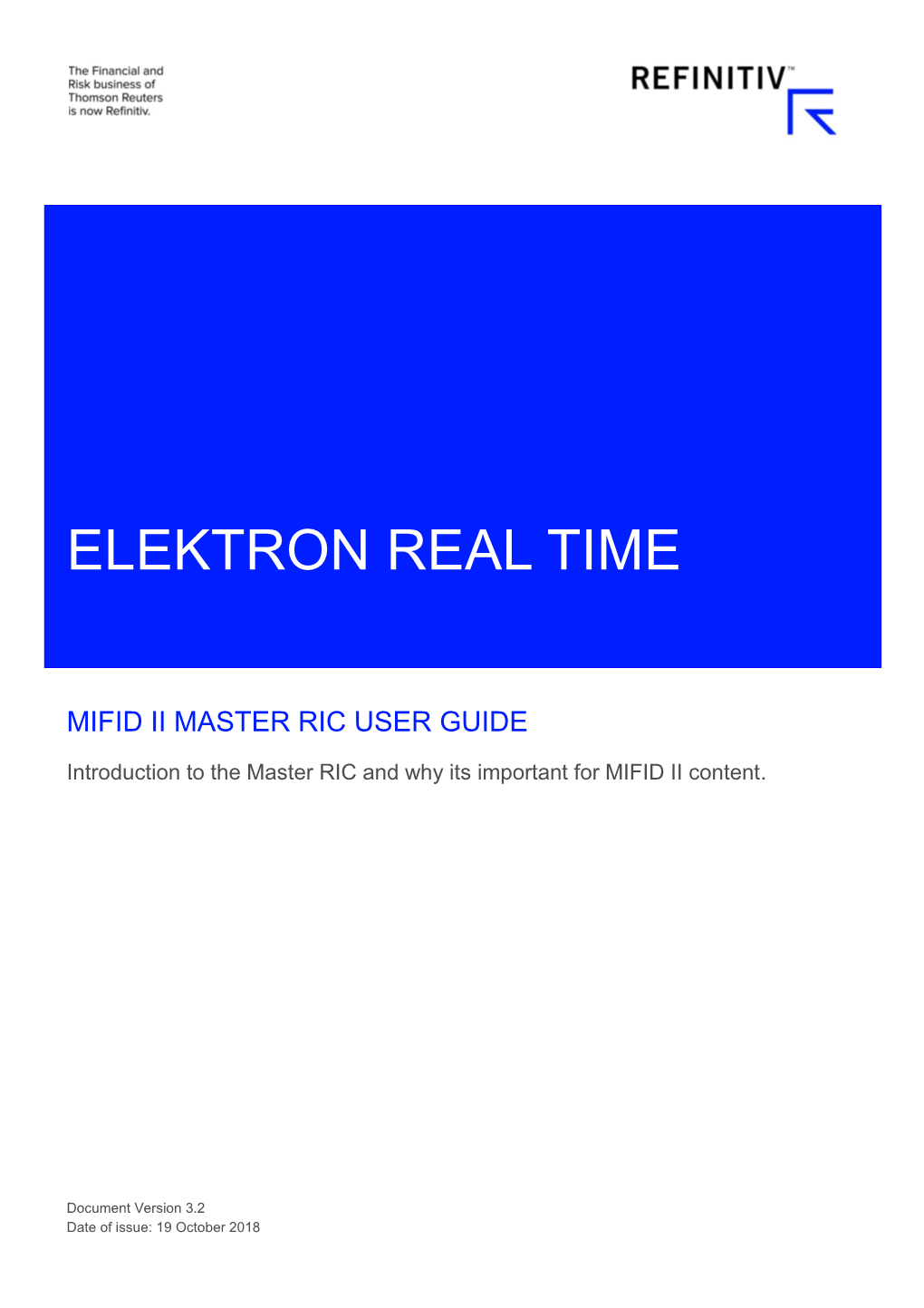 Master Ric User Guide