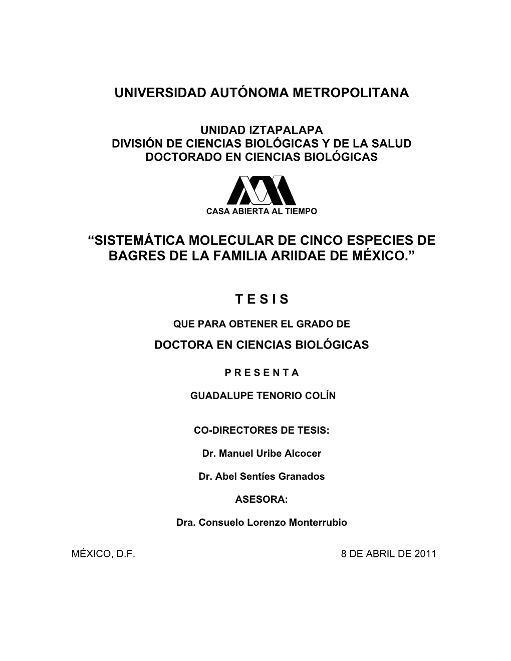 Universidad Autónoma Metropolitana