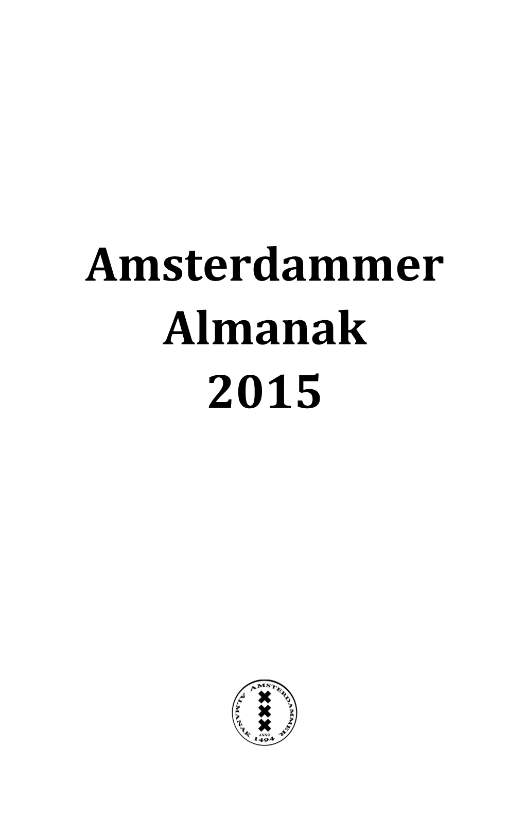 Amsterdammer Almanak 2015
