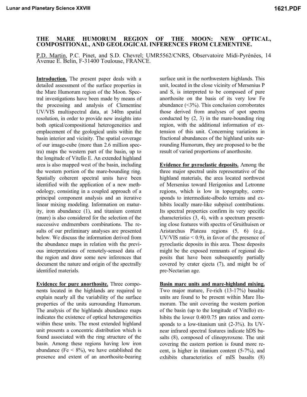 The Mare Humorum Region of the Moon: New Optical, Compositional, and Geological Inferences from Clementine