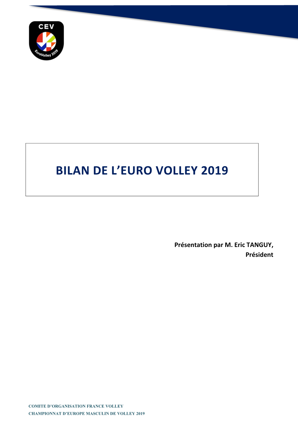 Bilan EUROVOLLEY 2019