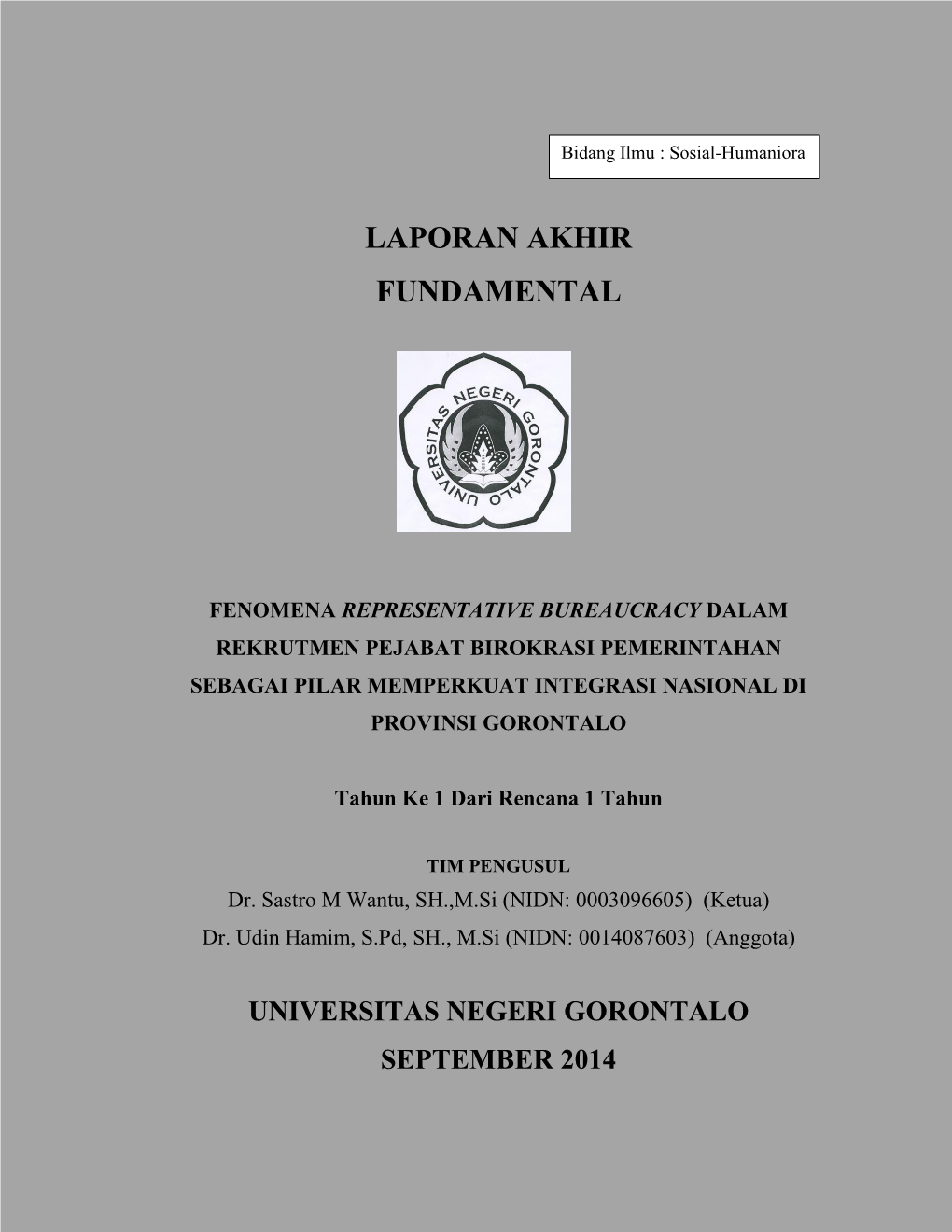 Laporan Akhir Fundamental