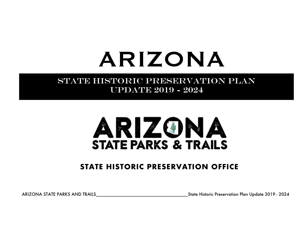 AZ State Historic Preservation Plan 2019 FINAL