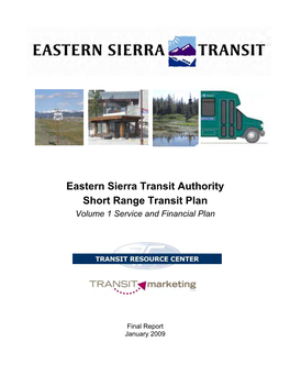 Short Range Transit Plan – 2009 (PDF)
