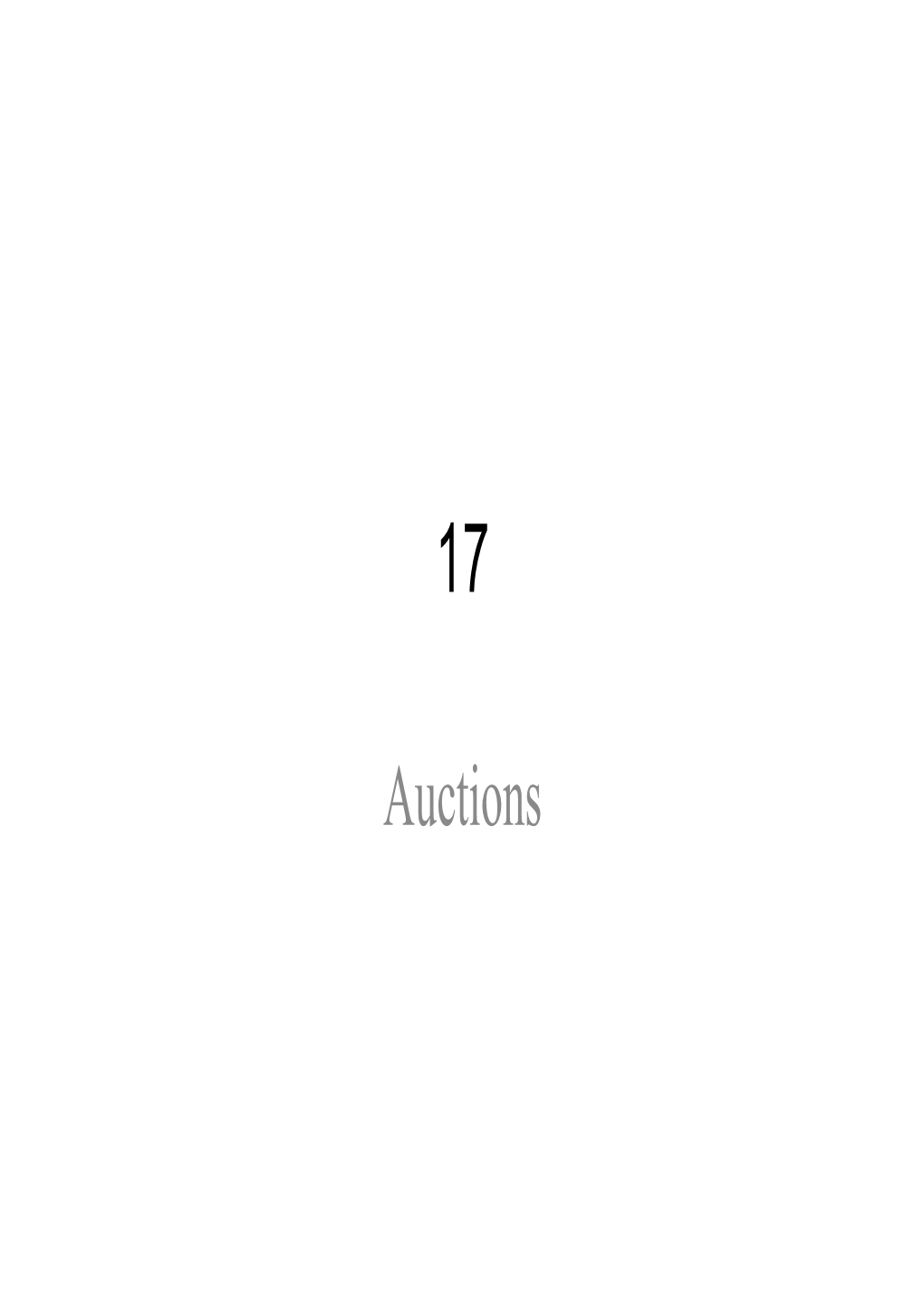 Auctions Who Uses Auctions?