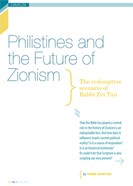 The Redemptive Scenario of Rabbi Zvi Tau