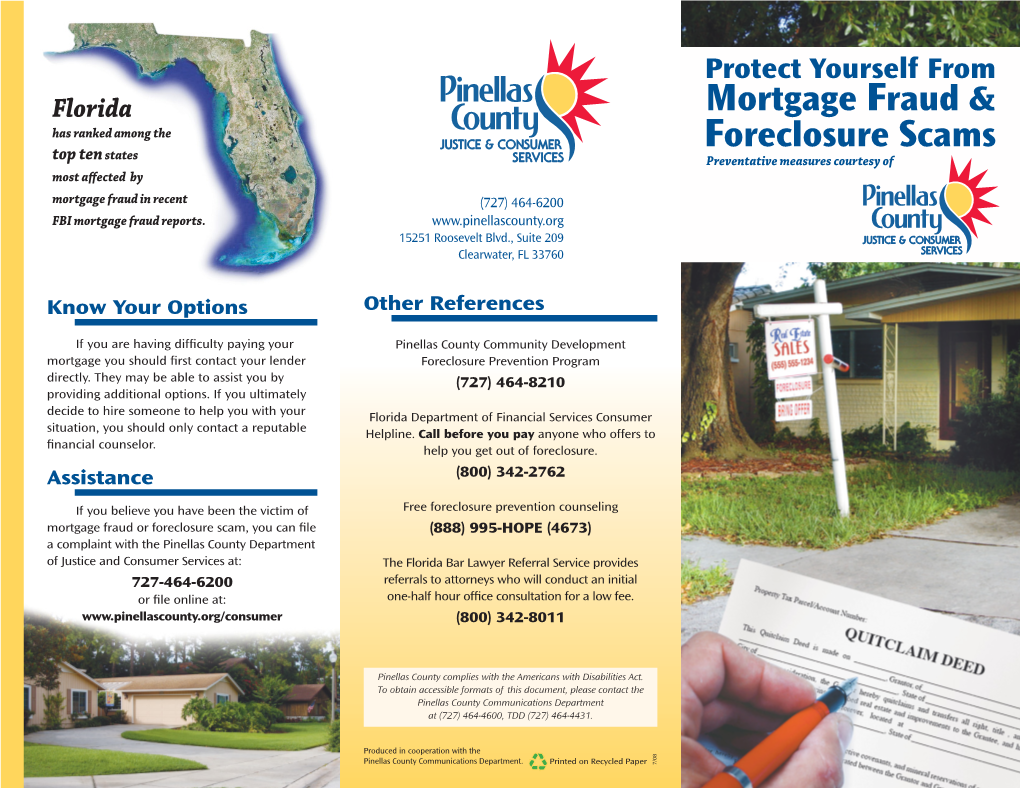 Mortgage Fraud & Foreclosure Scams