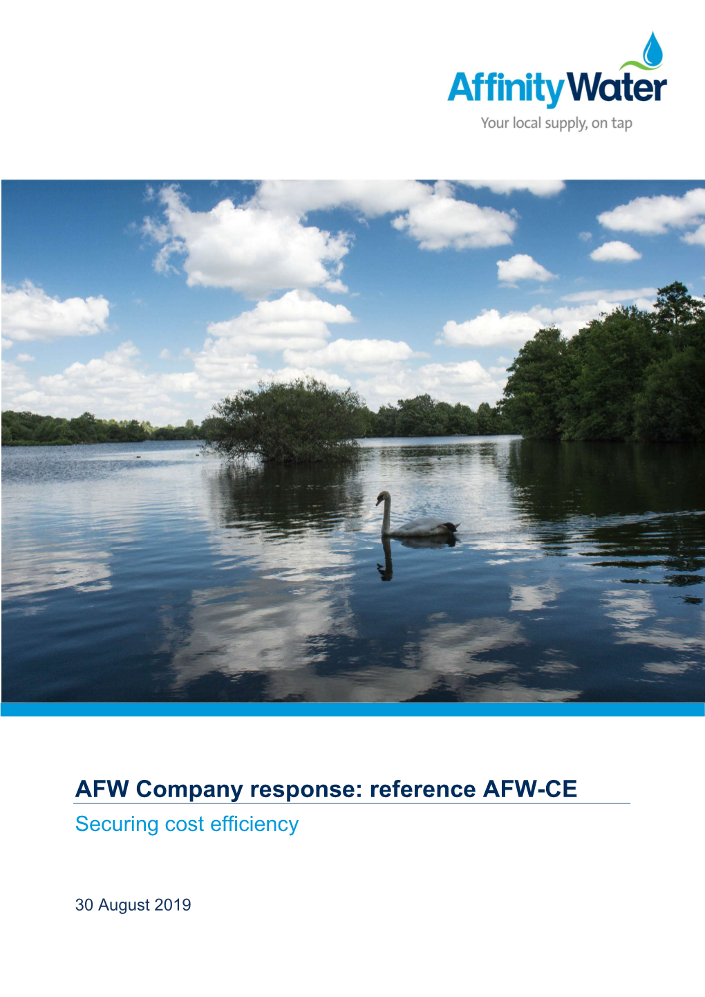 AFW Company Response: Reference AFW-CE Securing Cost Efficiency