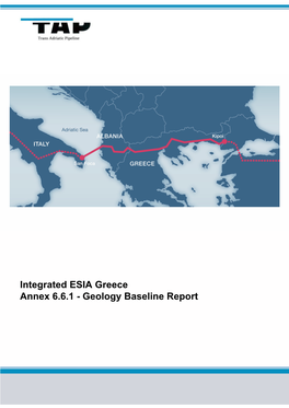 Integrated ESIA Greece Annex 6.6.1 - Geology Baseline Report Page 2 of 49