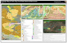 John Day Fossil Beds National Monument Geologic Map Poster