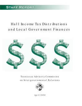 Hall Income Tax Distributions and Local Government Finances