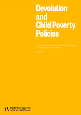 A Four Nations Perspective 1 and Child Poverty Policies