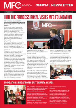 Hrh the Princess Royal Visits Mfc Foundation