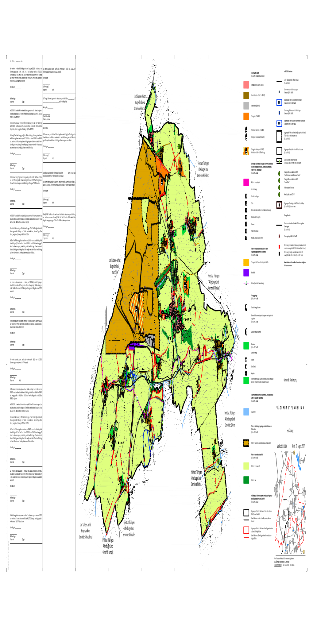 Planzeichnung Flächennutzungsplan