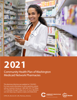 Community Health Plan of Washington Medicaid Network Pharmacies