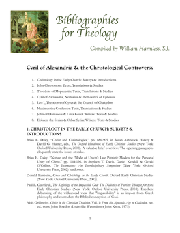 Cyril of Alexandria & the Christological Controversy