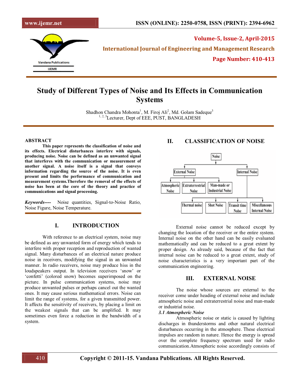 3 Types Of Noise In Communication Systems