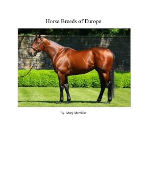 Horse Breeds of Europe