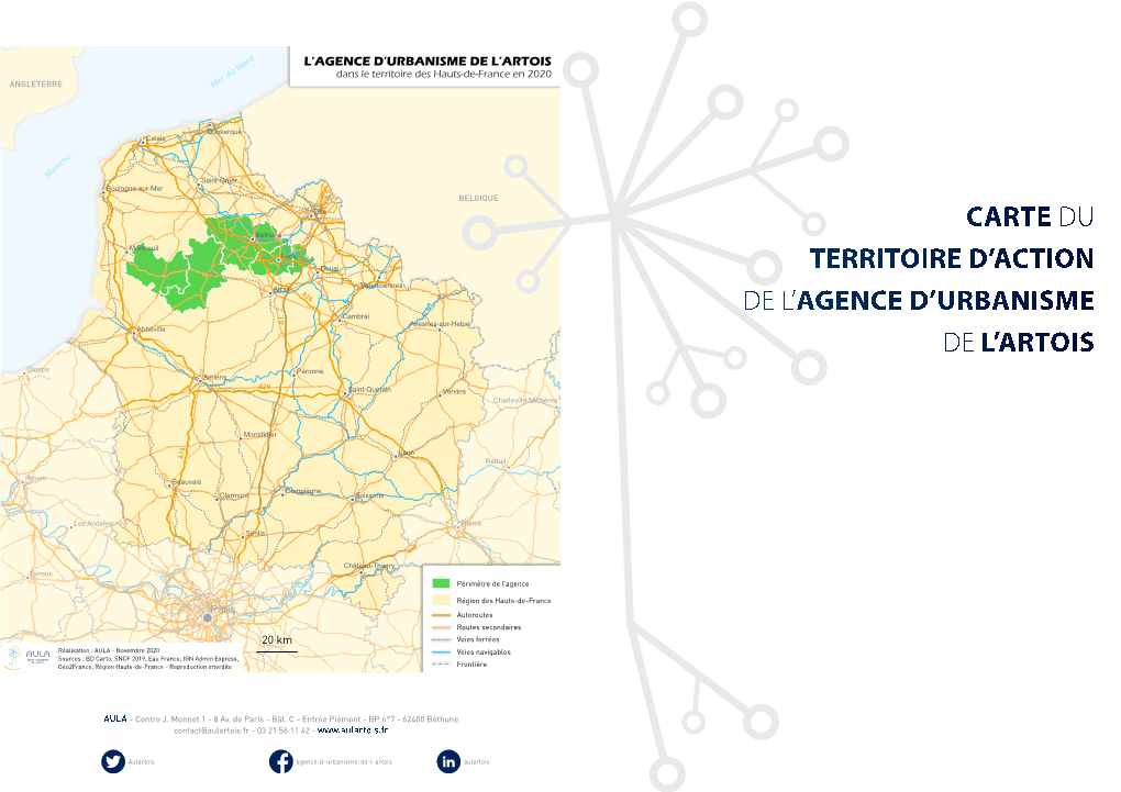 Carte Du Territoire D'action De L'agence D'urbanisme De