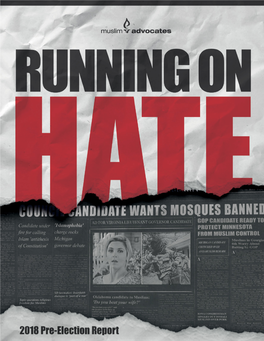 “Running on Hate” 2018 Pre-Election Report