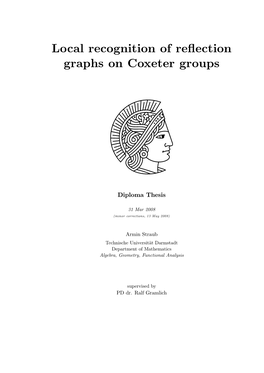 Local Recognition of Reflection Graphs on Coxeter Groups