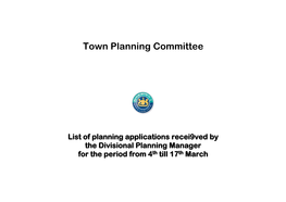 Town Planning Committee