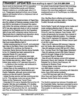 Cal/213 388 2364 Page 2 the TRANSIT ADVOCATE April 2000