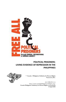 Political Prisoners: Living Evidence of Repression in the Philippines