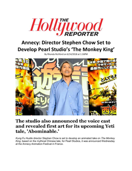 Annecy: Director Stephen Chow Set to Develop Pearl Studio's 'The Monkey King'
