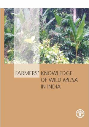 Farmers' Knowledge of Wild Musa in India Farmers'