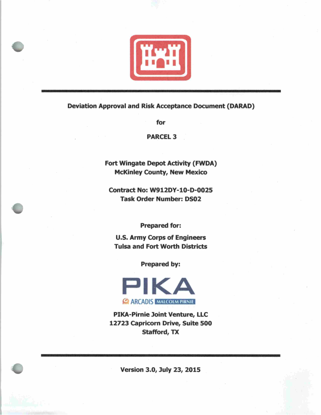 July 23 2015 Deviation Approval and Risk Acceptance Document P3