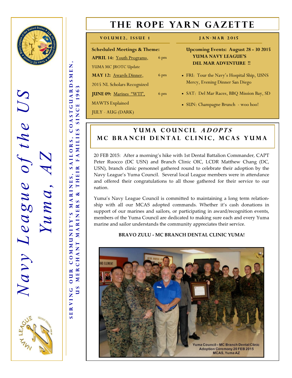 March 2015 Newsletter