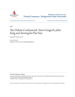 The Debate Confessional: Newt Gingrich, John King and Atoning for Past Sins