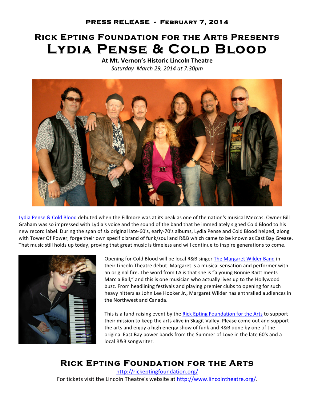 Lydia Pense & Cold Blood