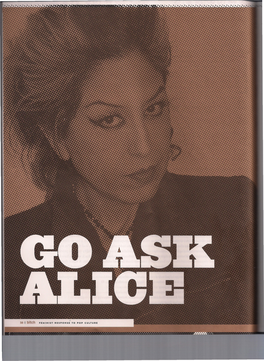Go Ask Alice: a Q&A with Alice