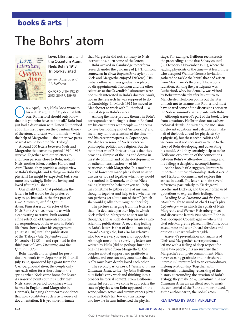 The Bohrs' Atom