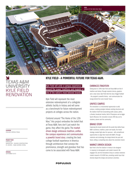 Texas A&M University Kyle Field Renovation