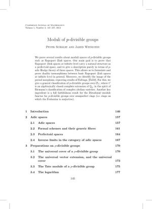 Moduli of P-Divisible Groups