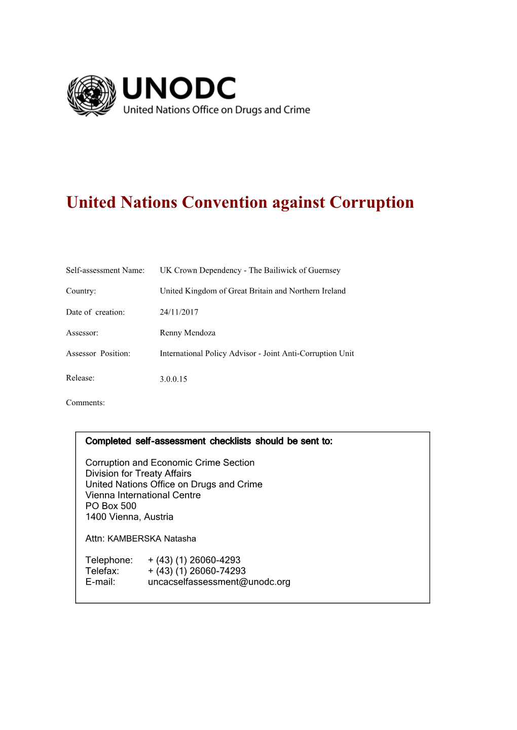 United Nations Convention Against Corruption